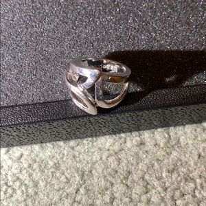 Silver cutout Lia Sophia Ring